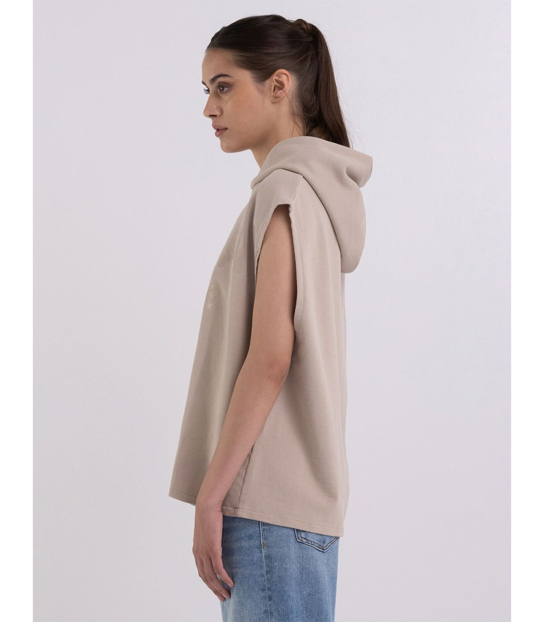 SECOND LIFE オーガニックコットンスウェットシャツ 詳細画像 ライトベージュ 1